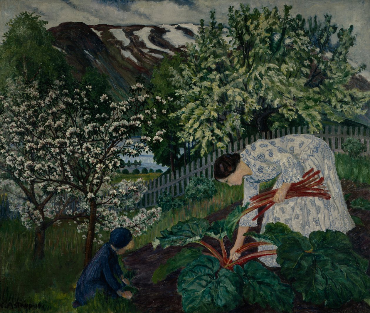 Rhubarb by Nikolai Astrup