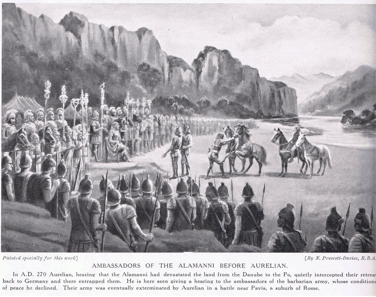 Ambassadors of the Alumanni Before Aurelian 270AD by Norman Prescott Davies