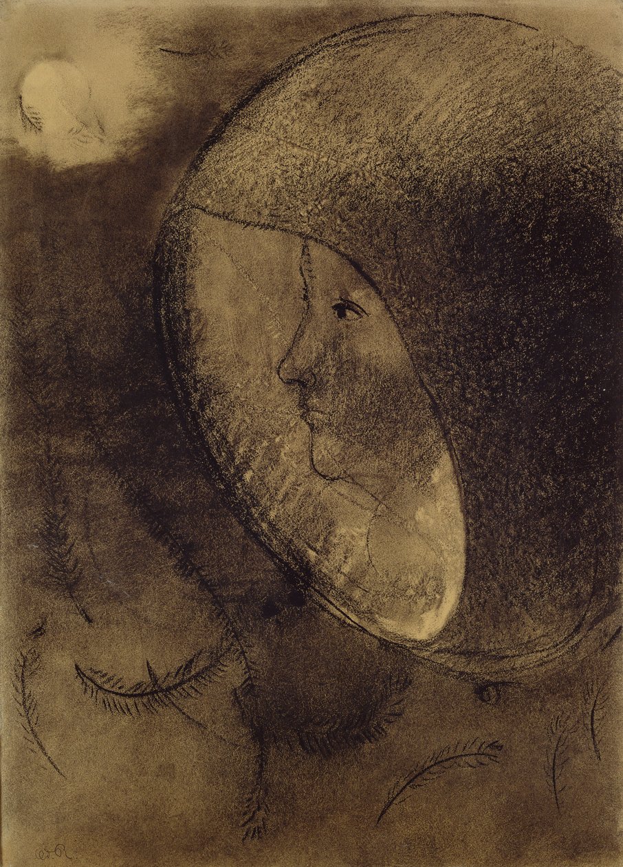 Cellular Face by Odilon Redon