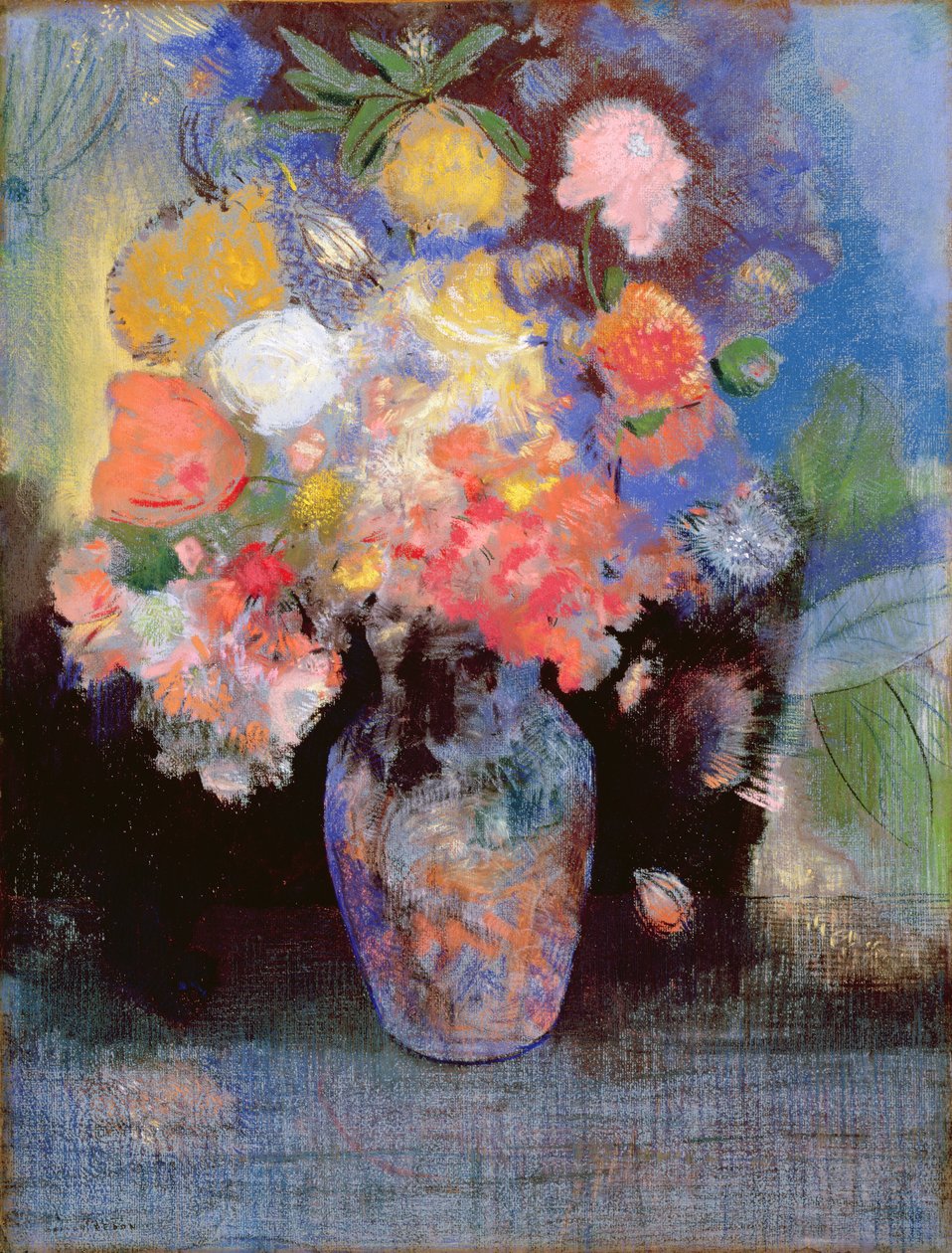 Flowers by Odilon Redon