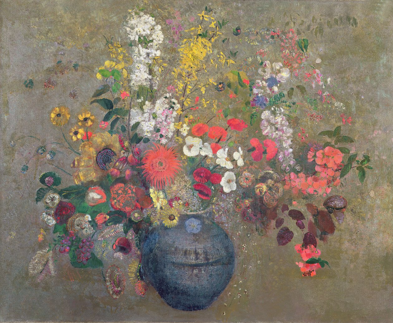 Flowers by Odilon Redon