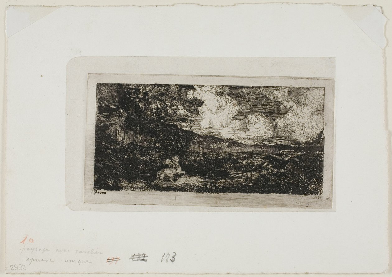 Galloping Horseman by Odilon Redon