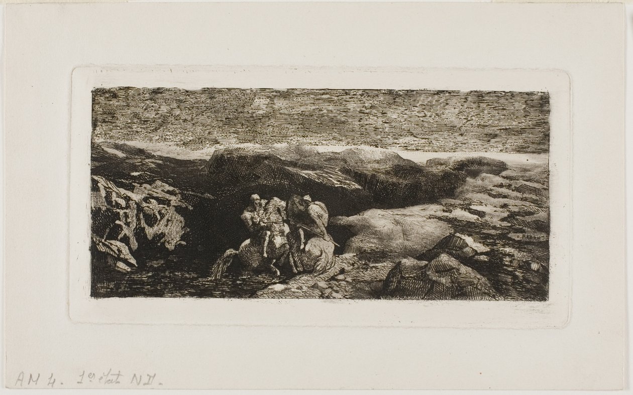 Horsemen in Combat by Odilon Redon