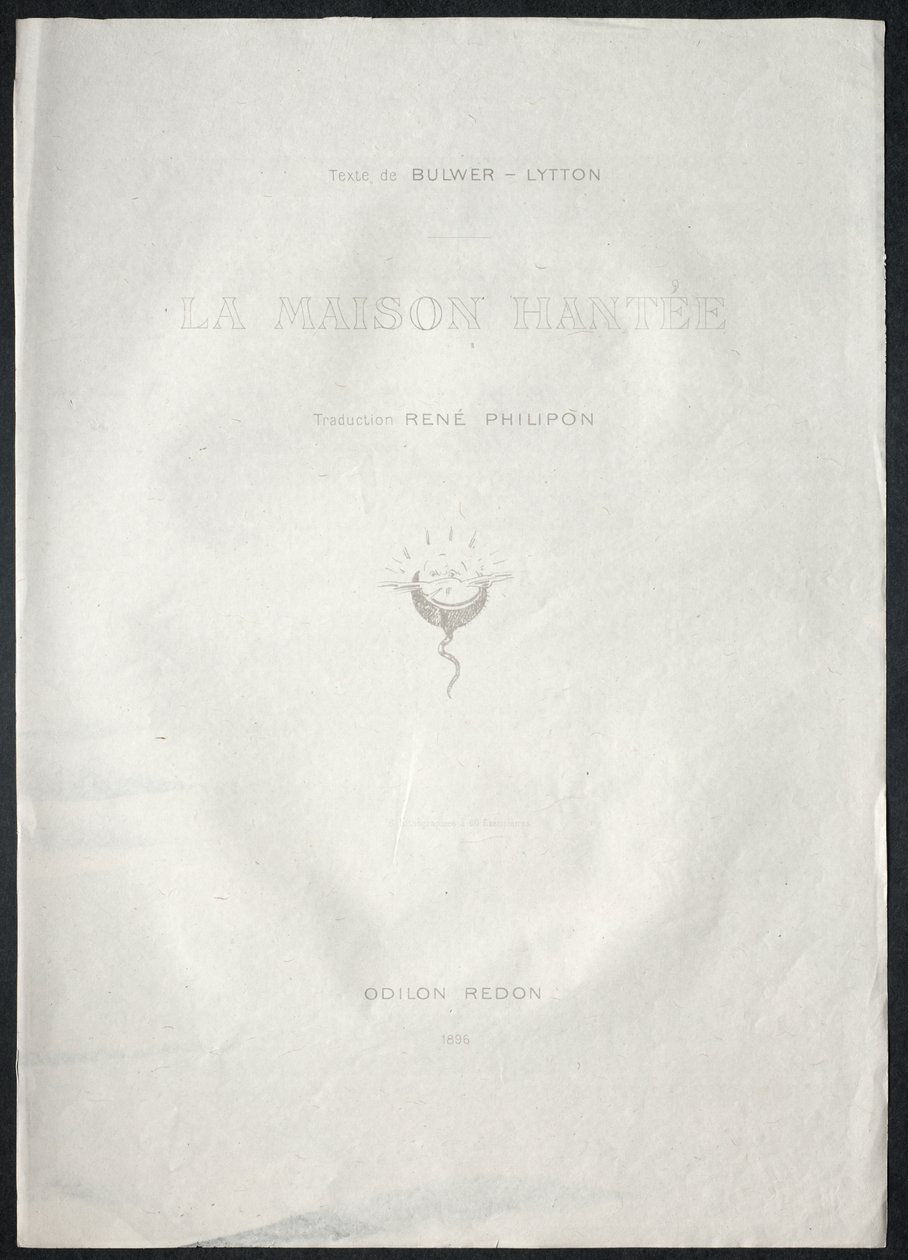 Title Plate by Odilon Redon
