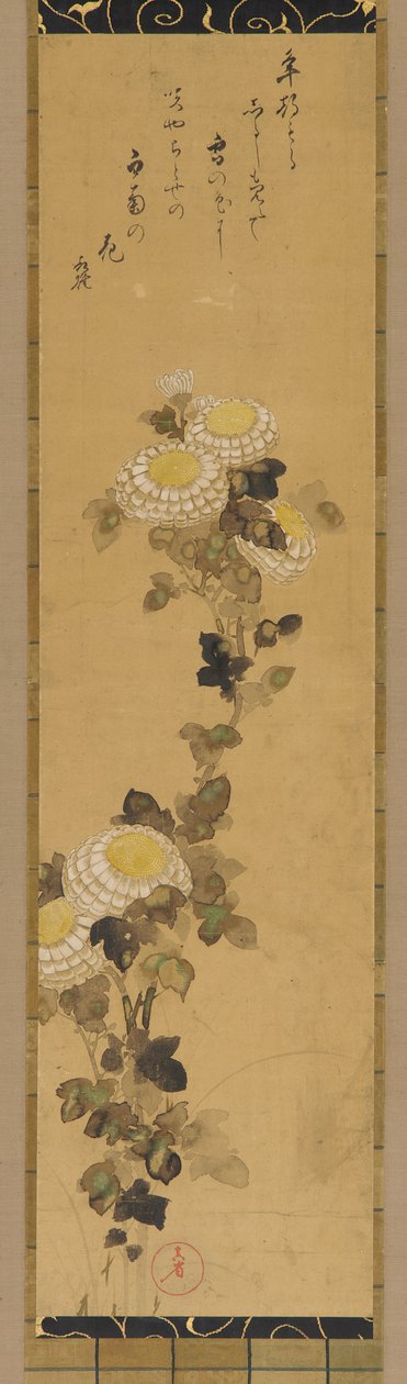 Chrysanthemums by Ogata Kenzan