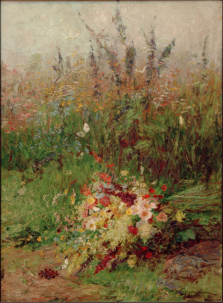 Bouquet of Wildflowers by the Wayside by Olga Wisinger Florian