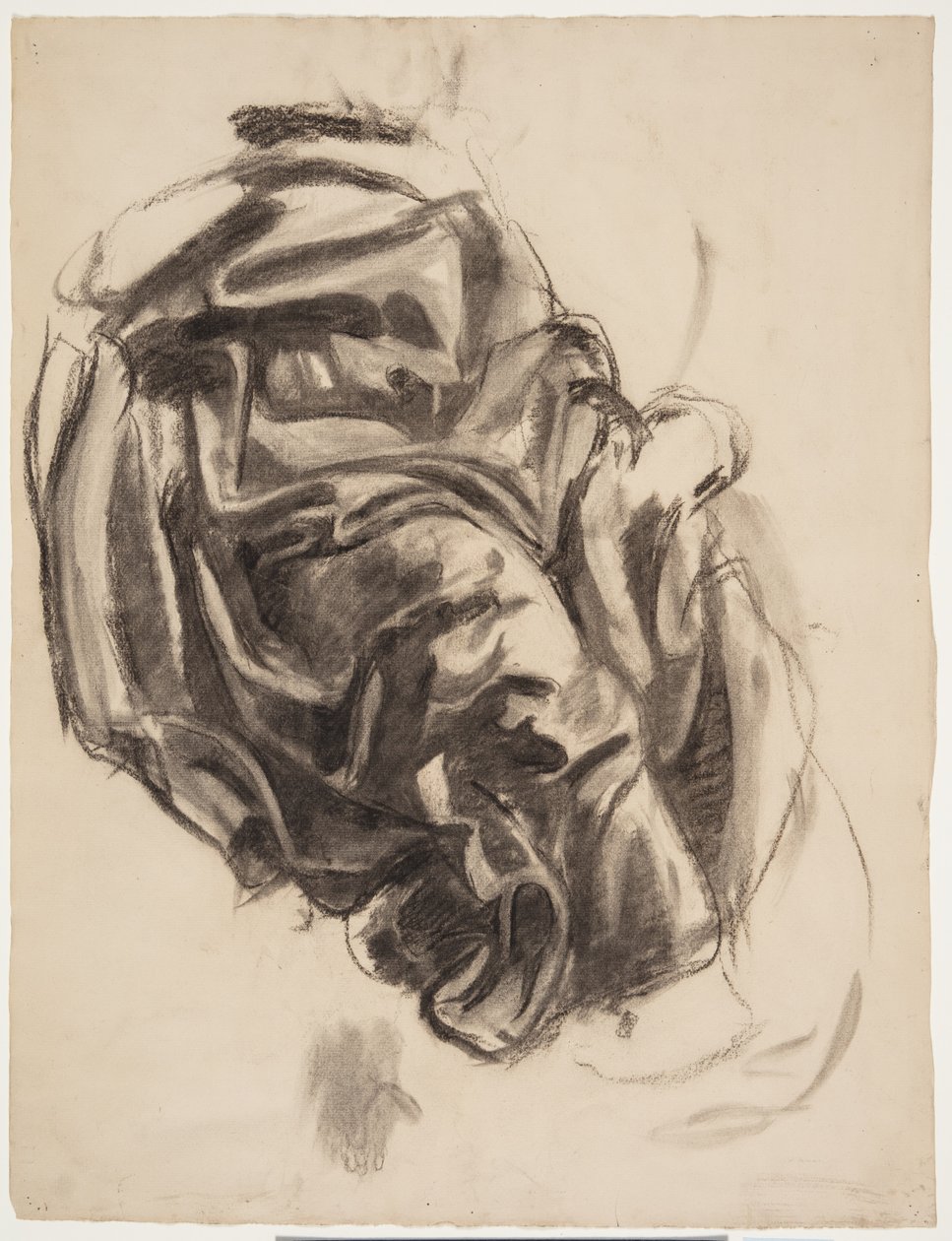 Drapery Study by Oluf Hartmann