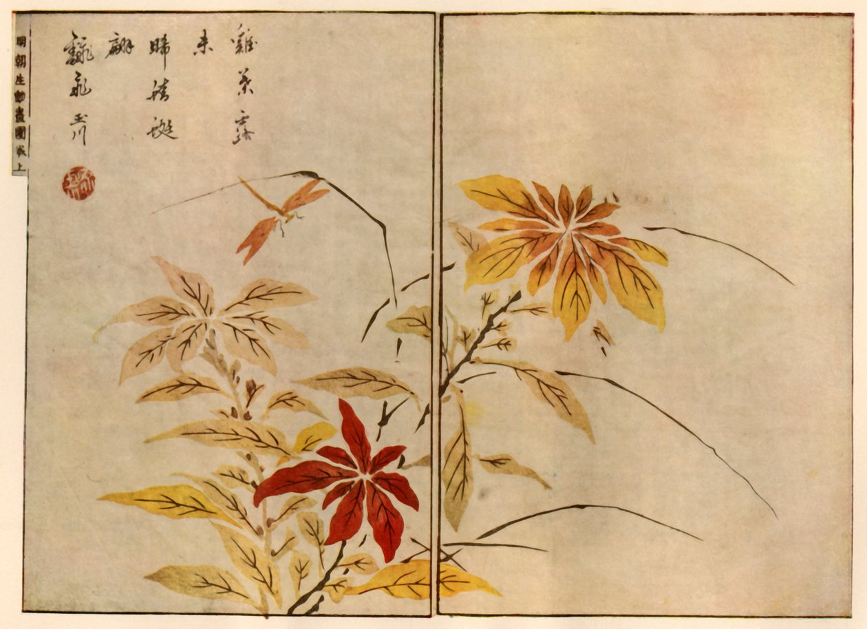 Dragonfly with plants, 1746, 1924 by Ooka Shunboku