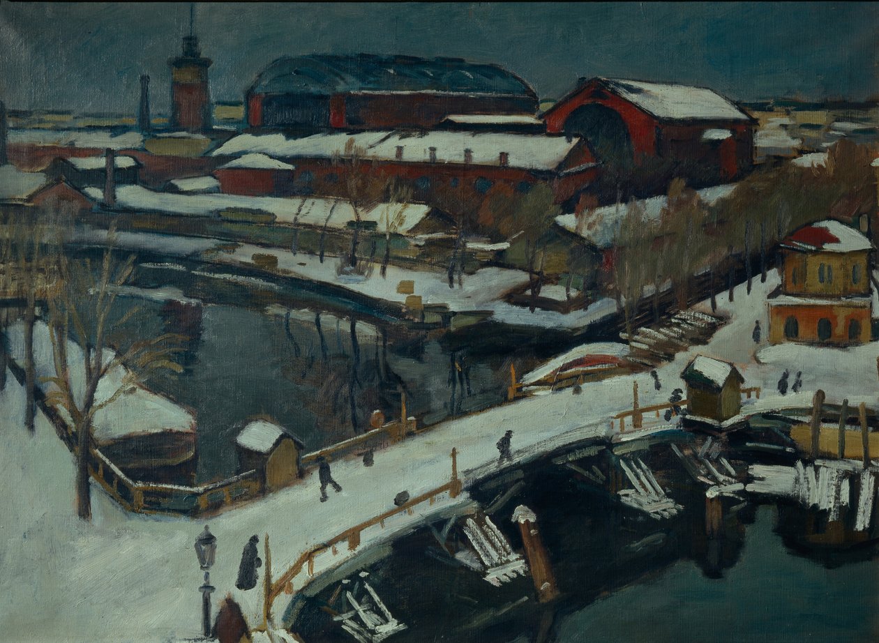 Winter Landscape, Petrograd by Osip Emmanuilovich Braz