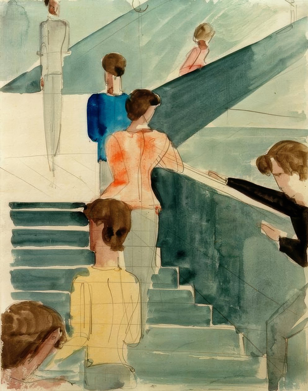 Bauhaus Staircase by Oskar Schlemmer