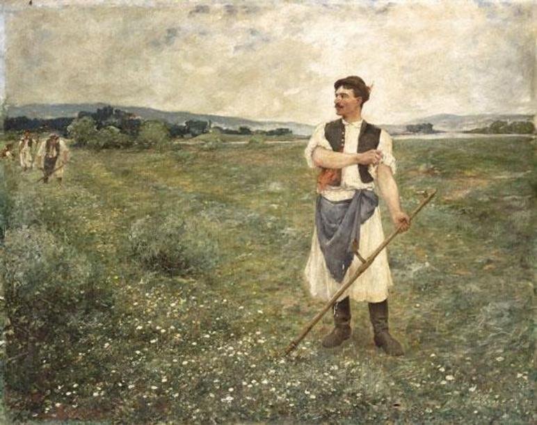 Man with Scythe by Otto Baditz