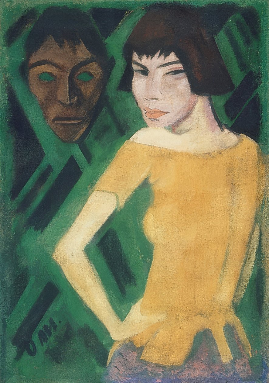 Maschka with Mask by Otto Mueller