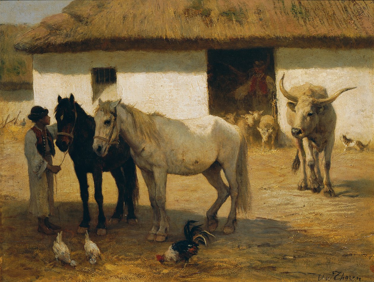 Hungarian Farm by Otto von Thoren