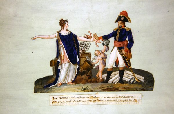 France Entrusts Her Forces to Prudence and to the Courage of Bonaparte, c.1800 by P. A. and J.B. Lesueur