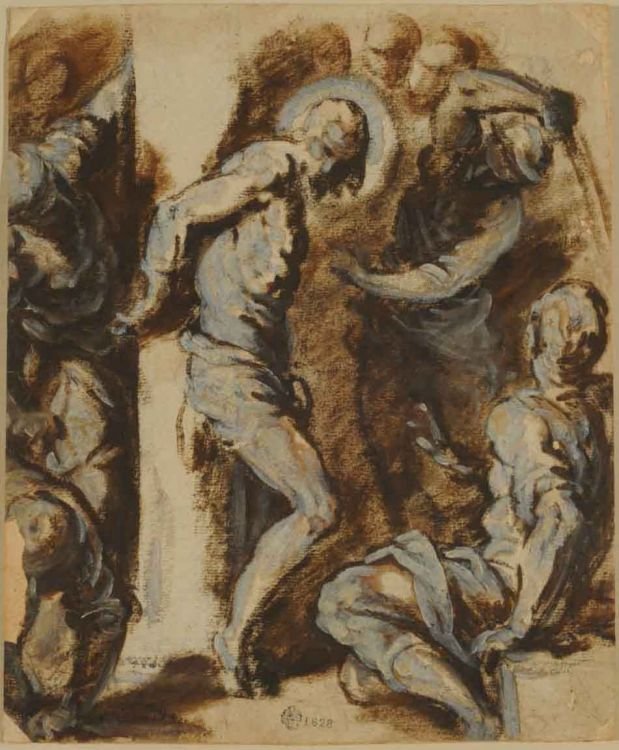 The Flagellation by Palma Il Giovane