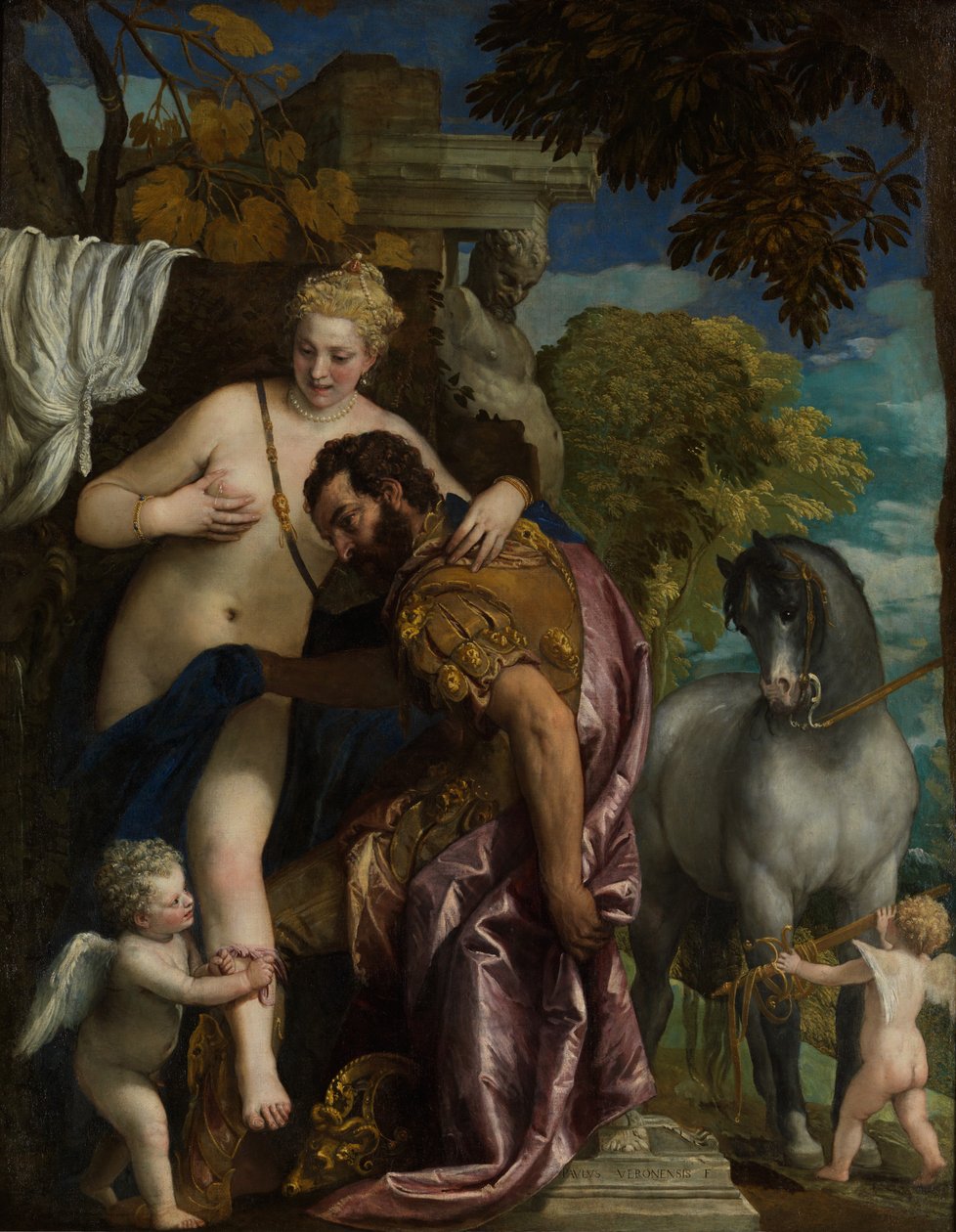 Mars and Venus United by Love, 1570s by Paolo Veronese