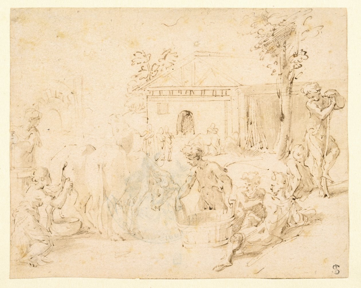 Rustic Scene by Parmigianino