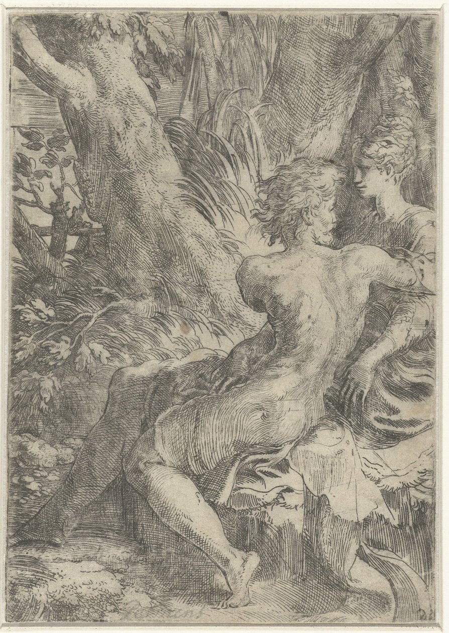 Loving Couple by Parmigianino