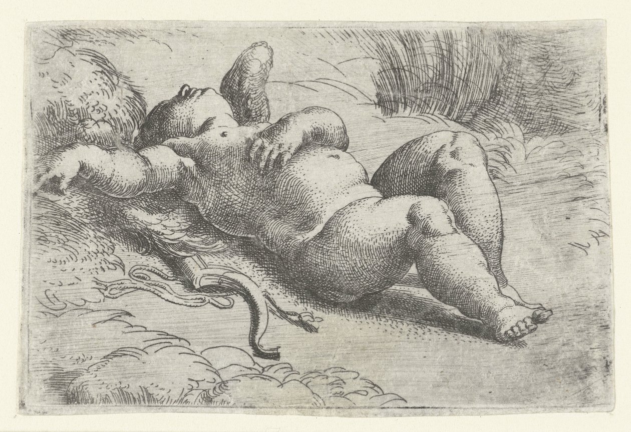 Sleeping Cupid by Parmigianino