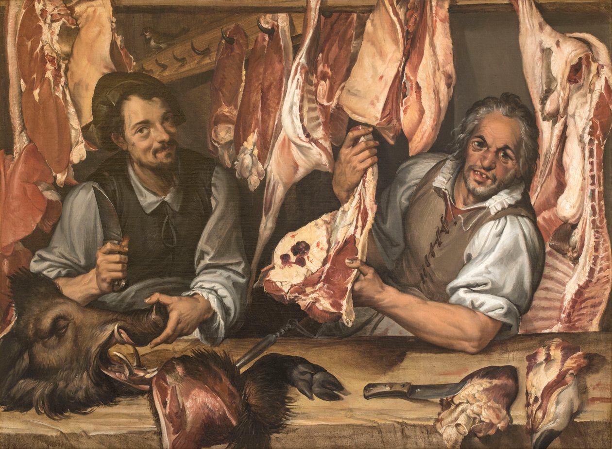 The Butcher Shop by Passerotti