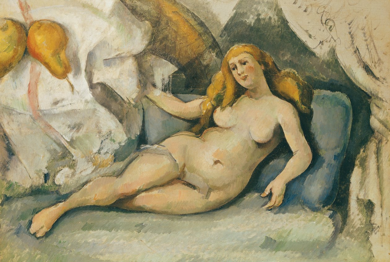 Female Nude on a Sofa by Paul Cézanne