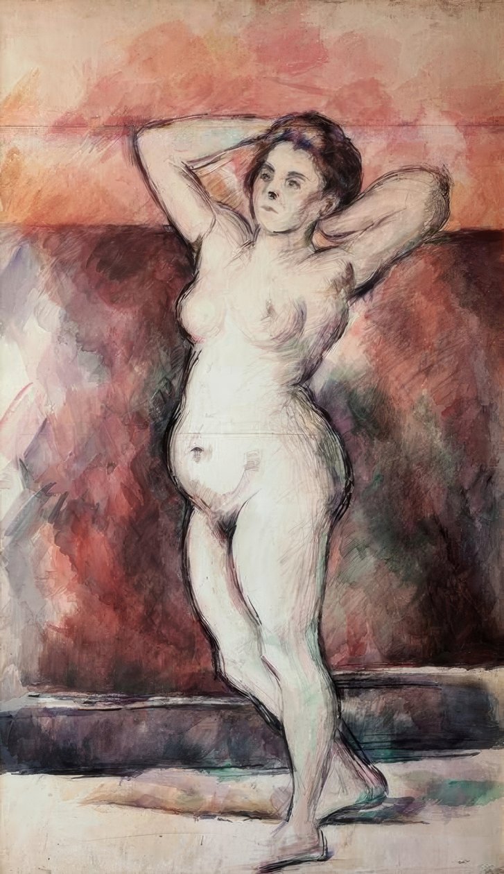 Standing Nude Woman by Paul Cézanne: Buy fine art print