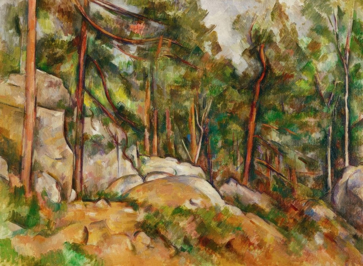 Forest Interior by Paul Cézanne