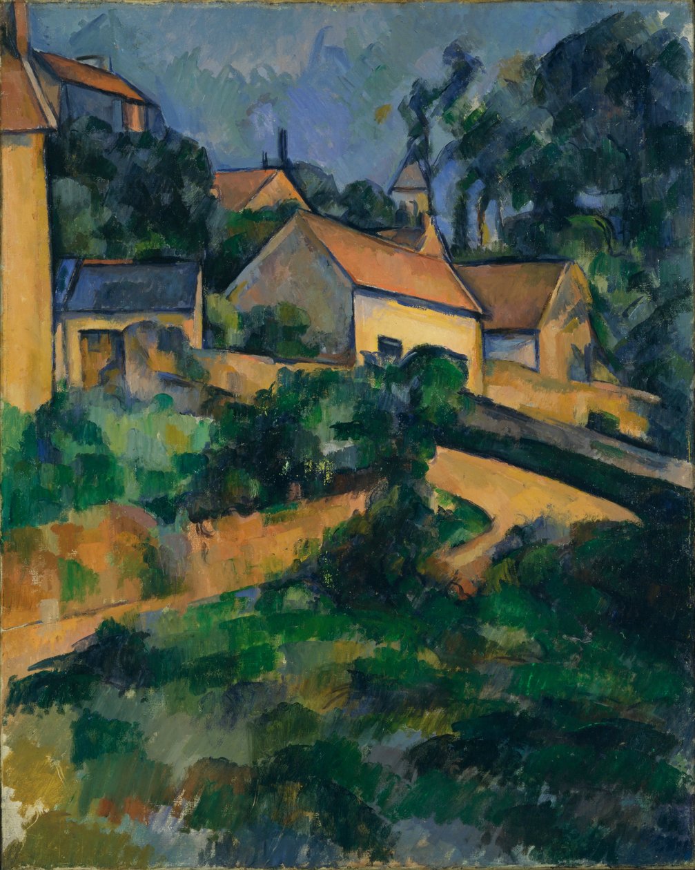 The Winding Road at Montgeroult by Paul Cézanne