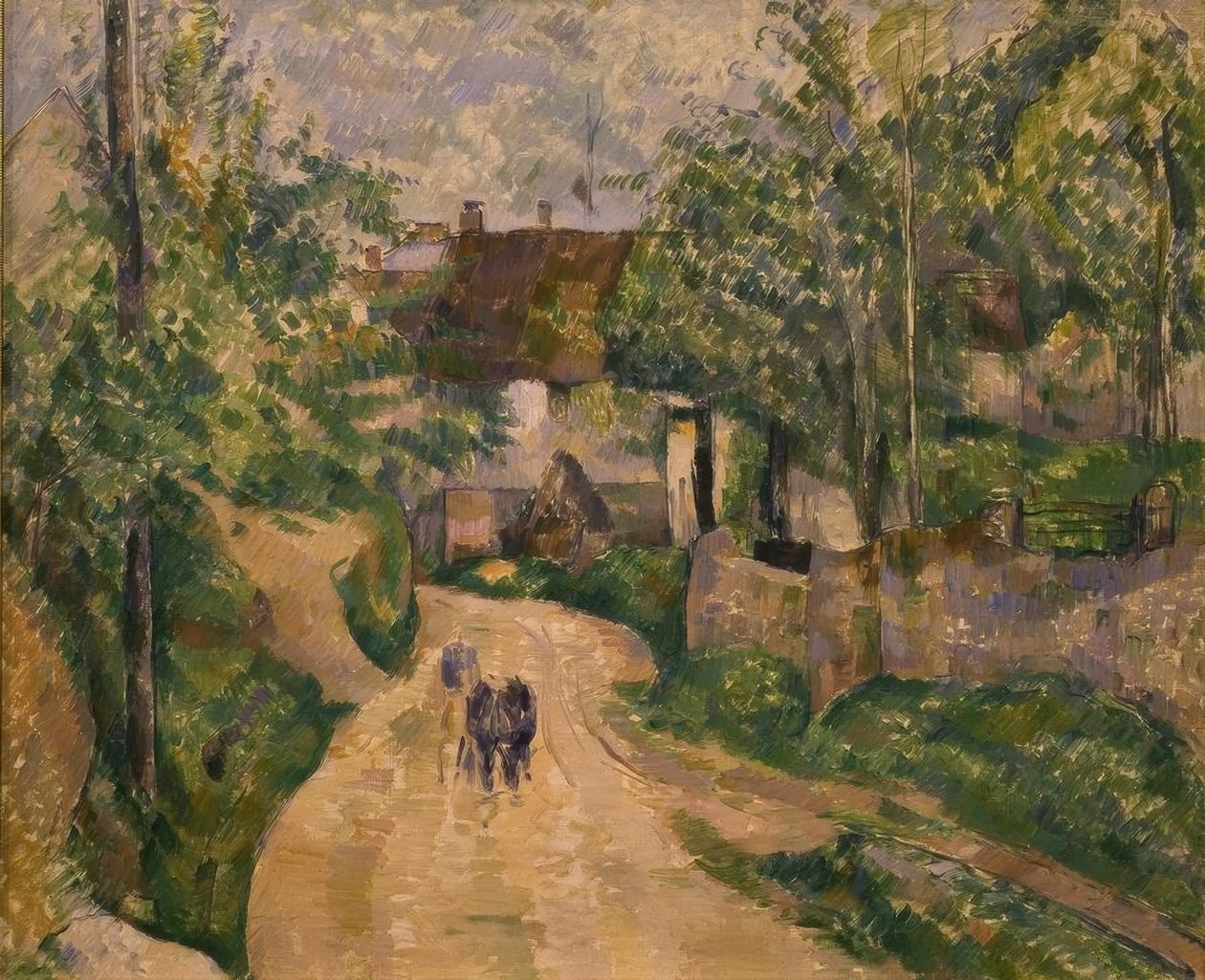 P. Cézanne, Bend in the Road at Auvers-sur-Oise by Paul Cézanne