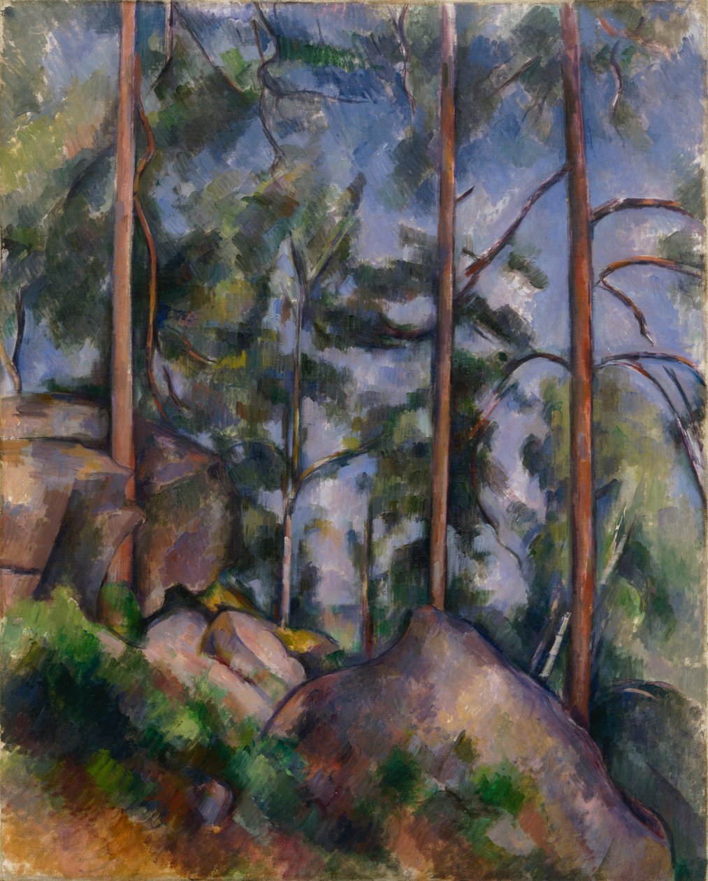 Pines and Rocks (Fontainebleau) by Paul Cézanne