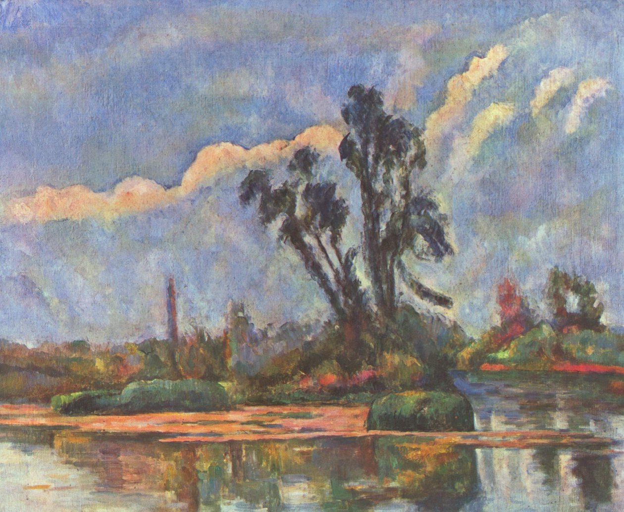 Bank of the Oise by Paul Cézanne