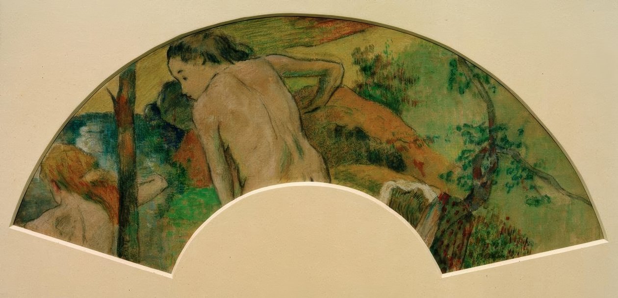 Bathing III by Paul Gauguin