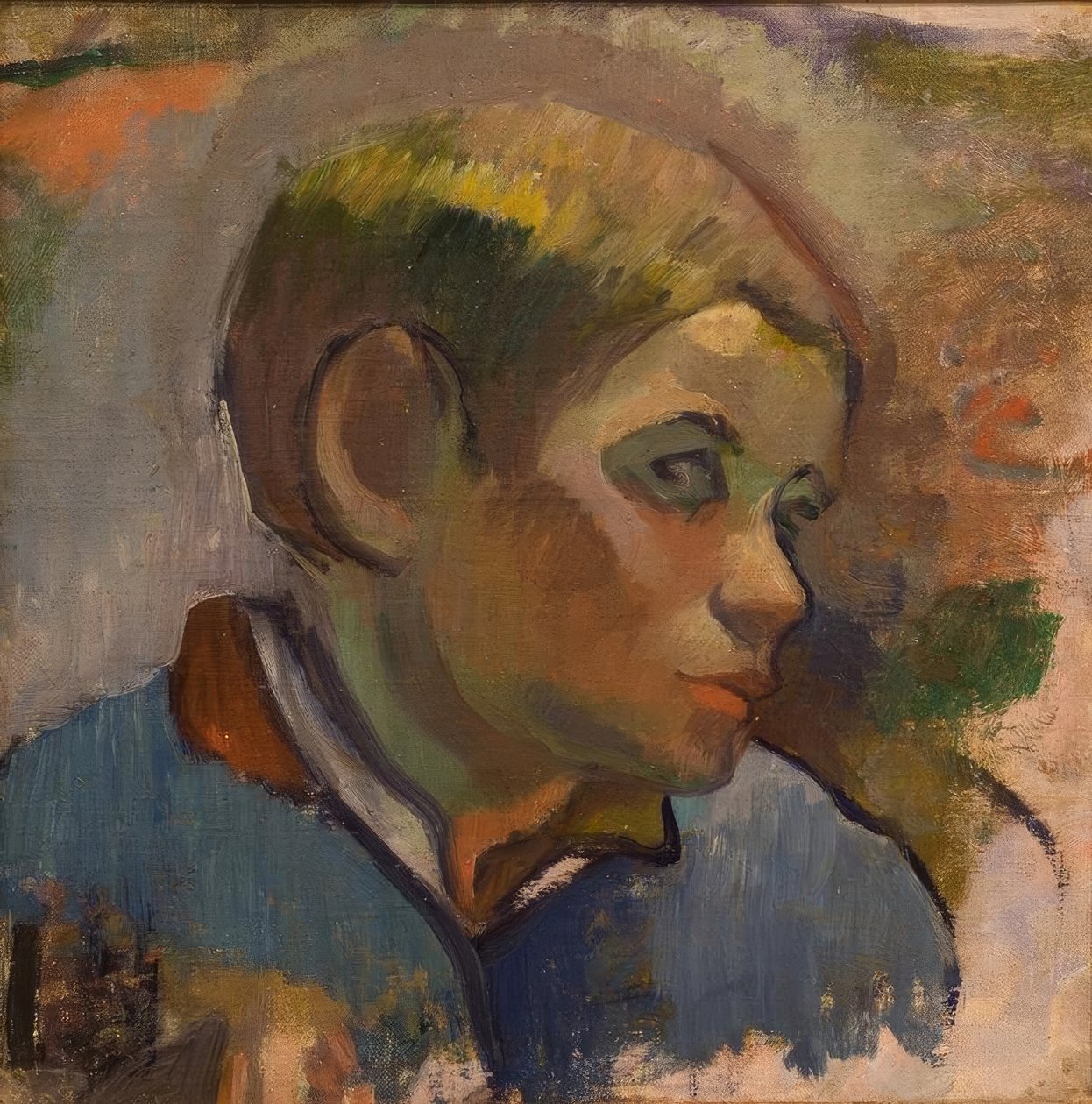 Head of a Peasant Boy by Paul Gauguin