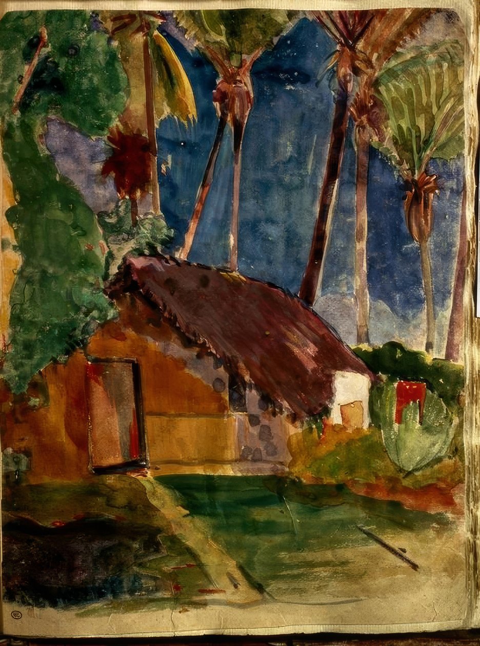 Landscape in Tahiti by Paul Gauguin