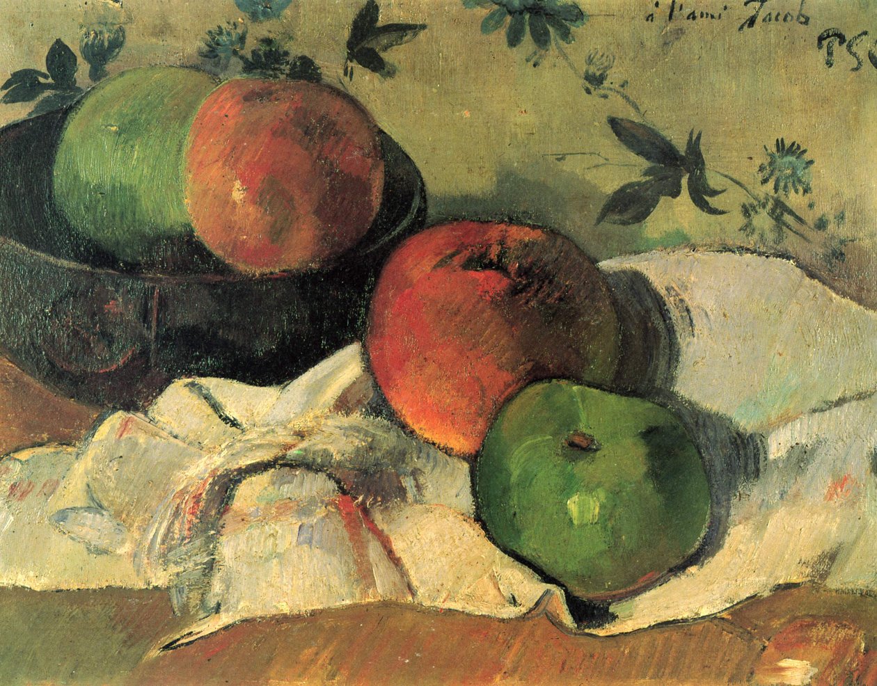 Still Life with Friend Jacob by Paul Gauguin