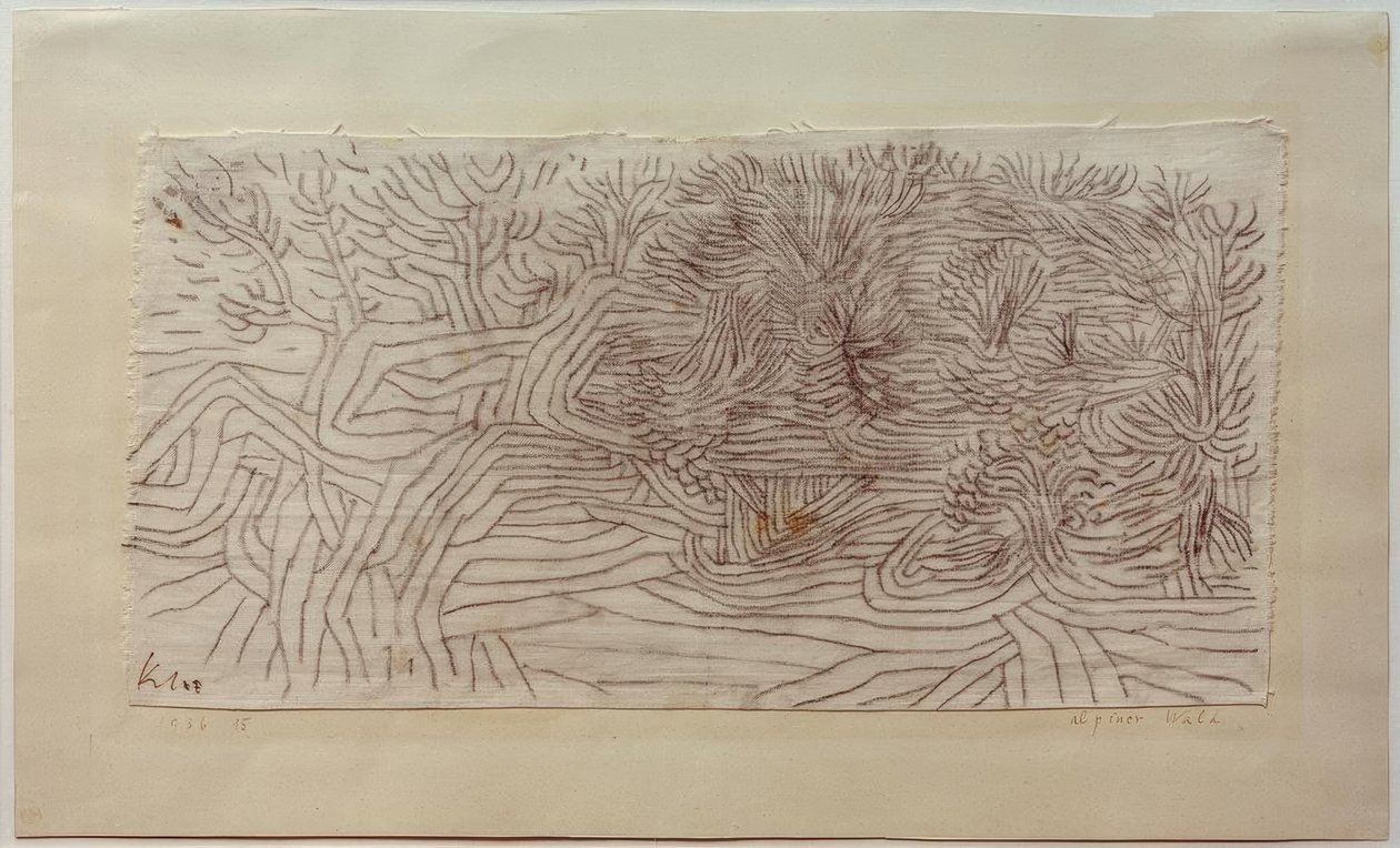 Alpine Forest by Paul Klee
