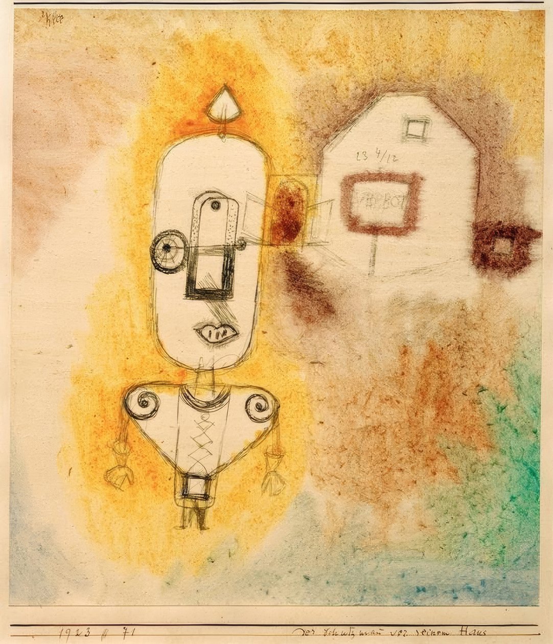 The Policeman in Front of His House by Paul Klee