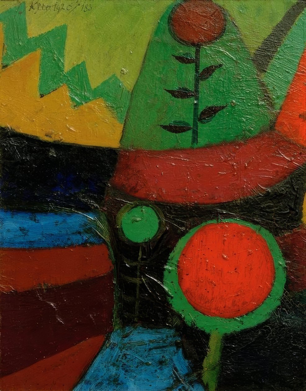 Three Flowers by Paul Klee