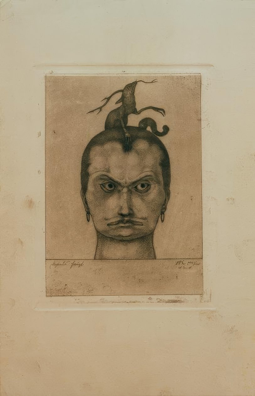 Threatening Head by Paul Klee