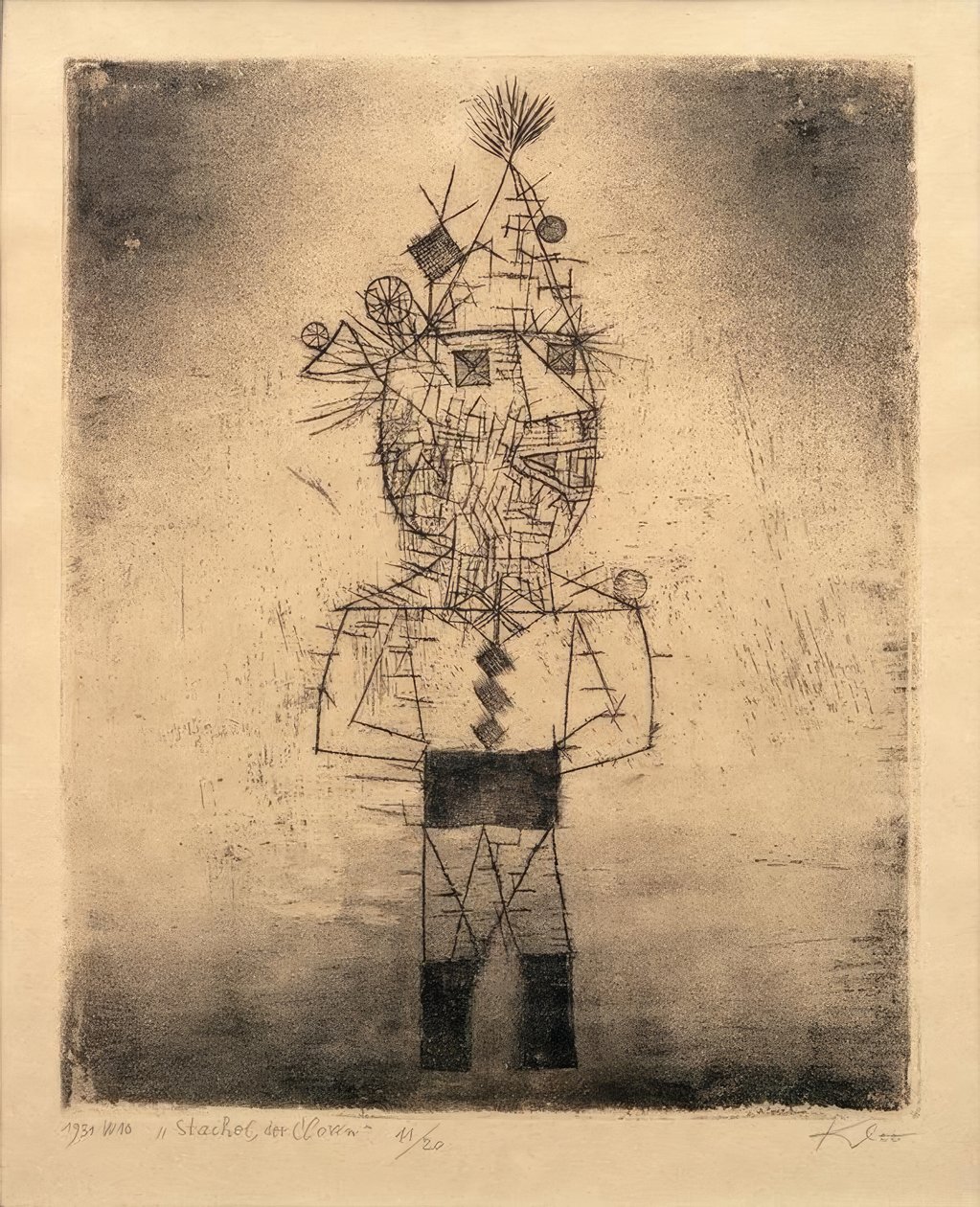 Stachel the Clown by Paul Klee