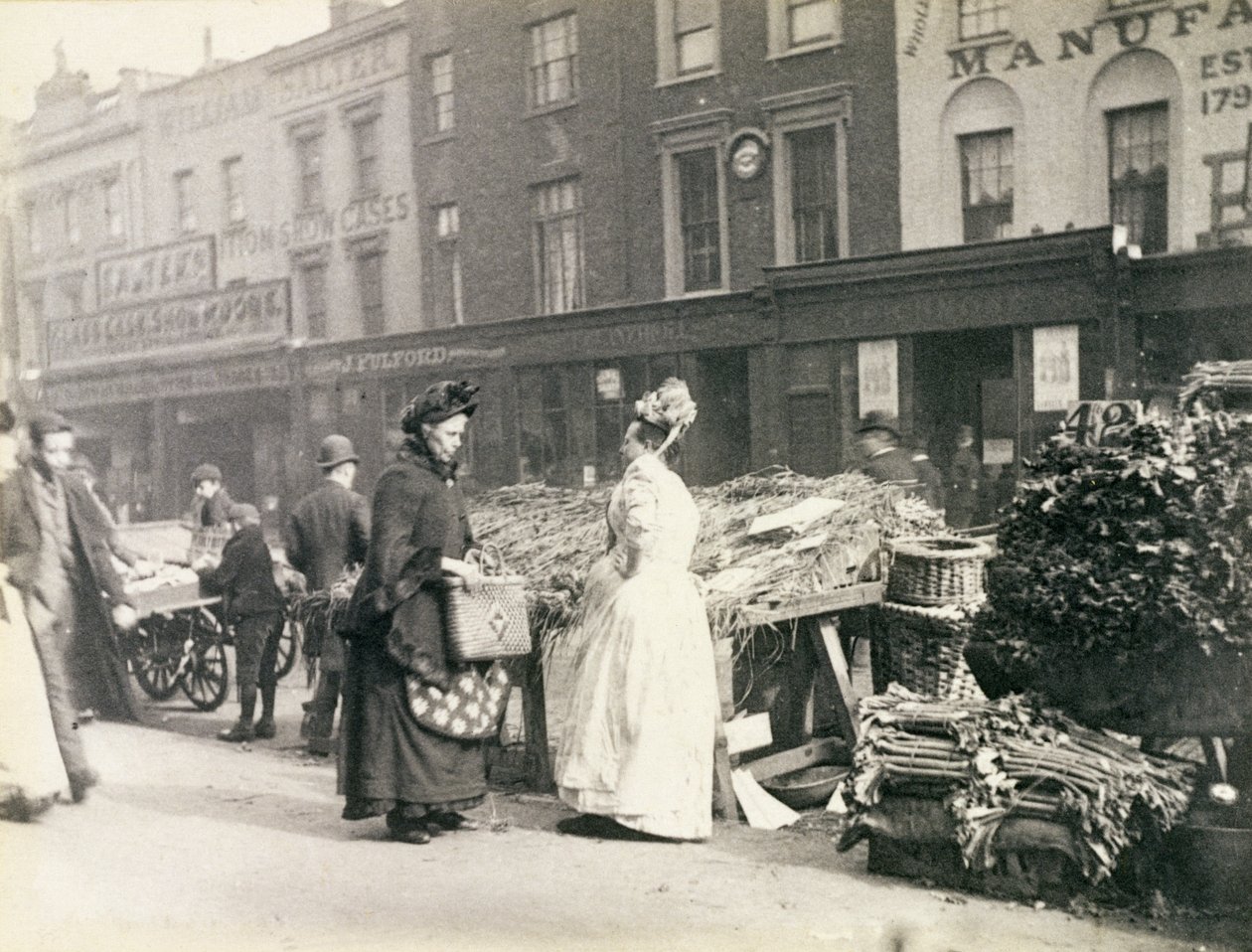 Street Traders in London, The New Cut by Paul Martin