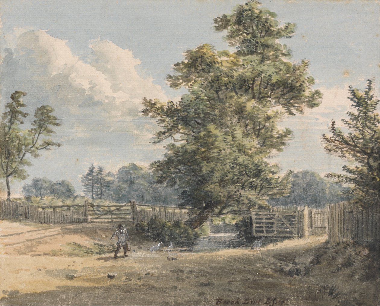 Brook End, Essex by Paul Sandby