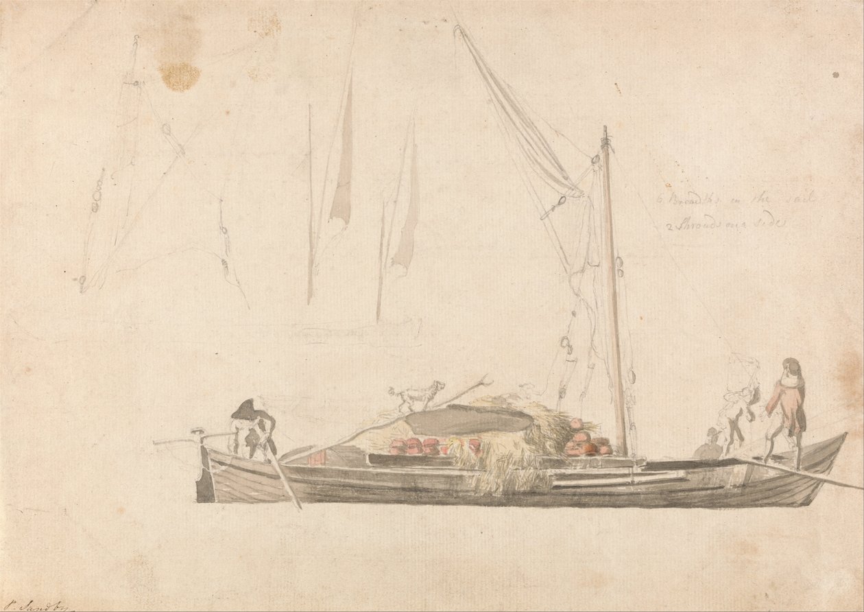 Cargo Boat by Paul Sandby
