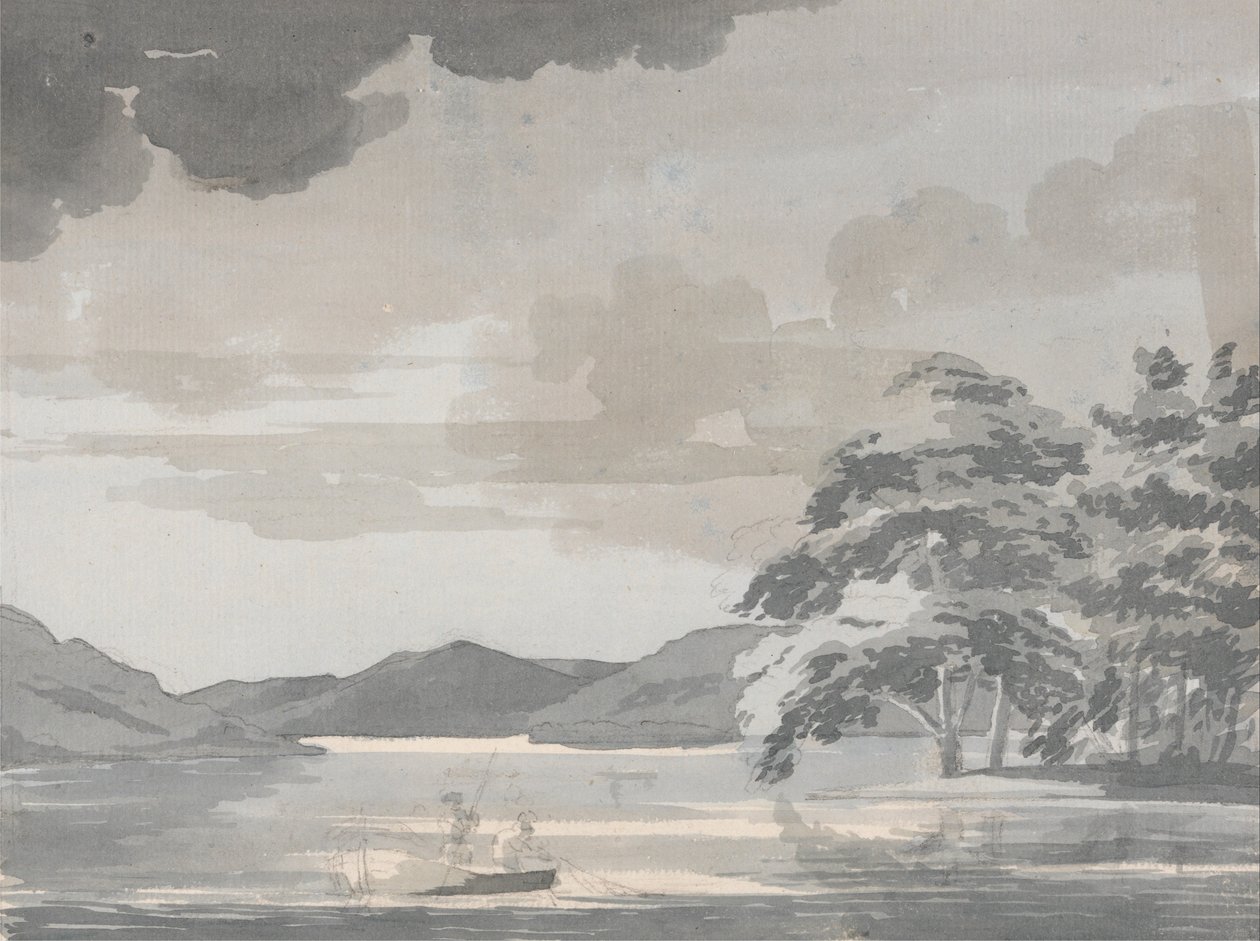 Lake Scene by Paul Sandby