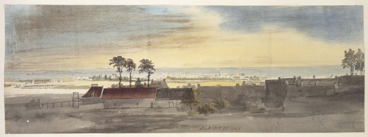 Leith, 1747 by Paul Sandby