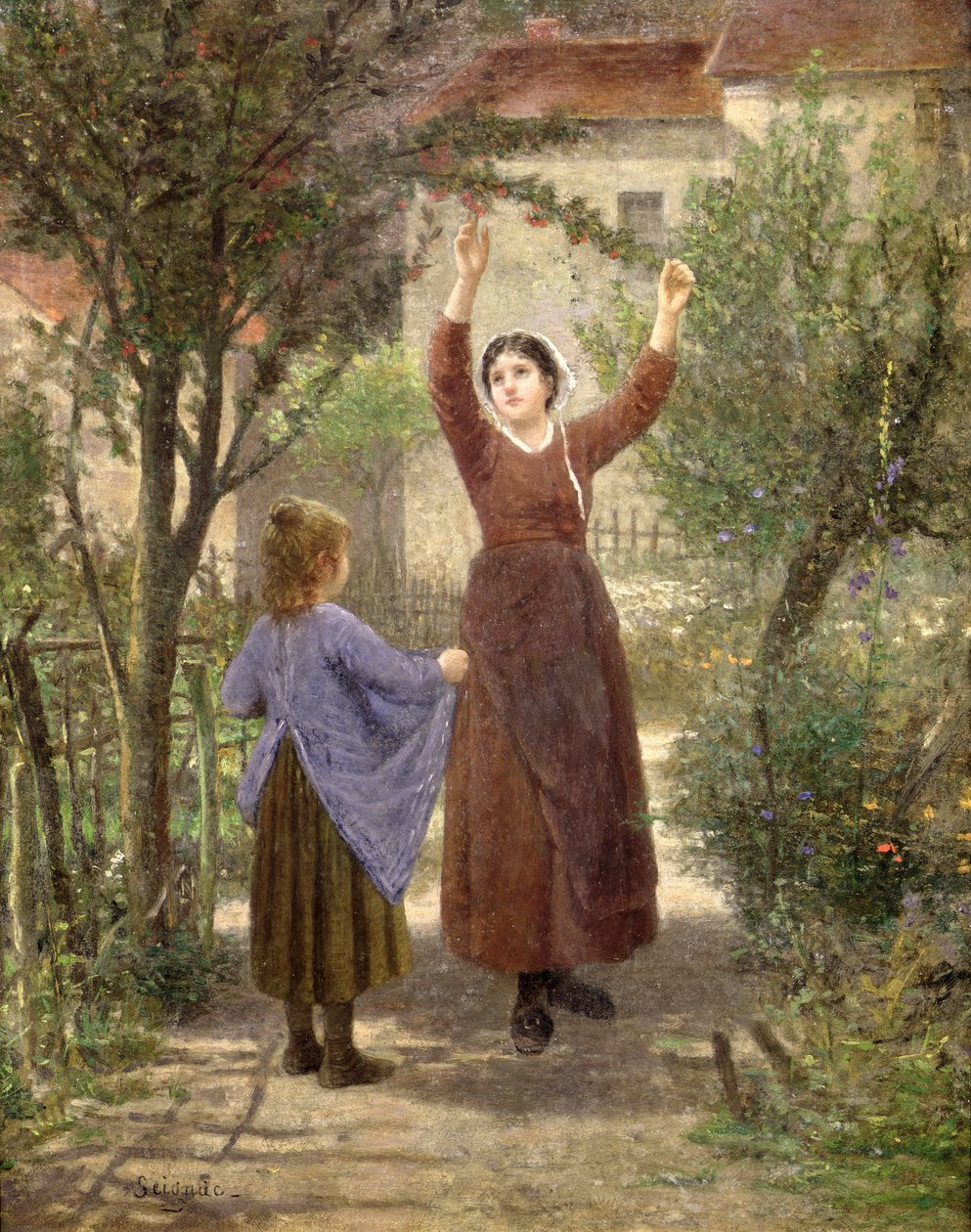 Picking Cherries by Paul Seignac