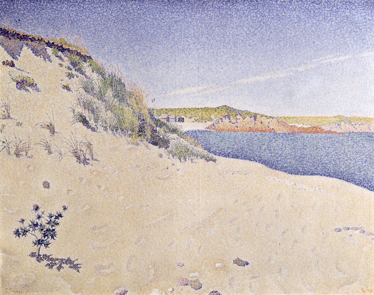 Sandy Seashore, 1890 by Paul Signac