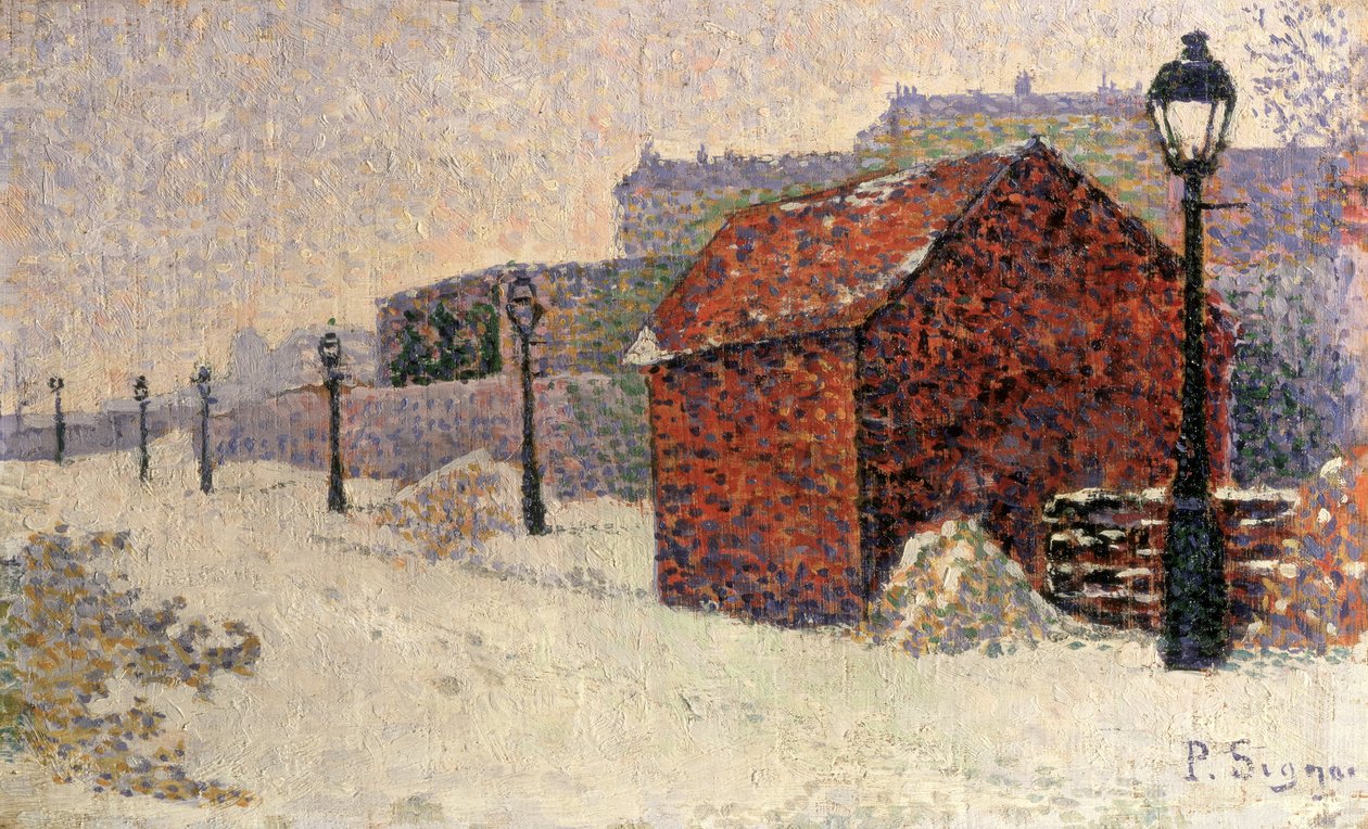 Snow, Butte Montmartre by Paul Signac