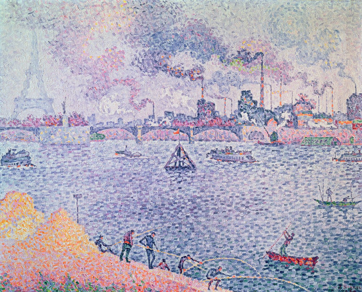 The Seine, Grenelle by Paul Signac