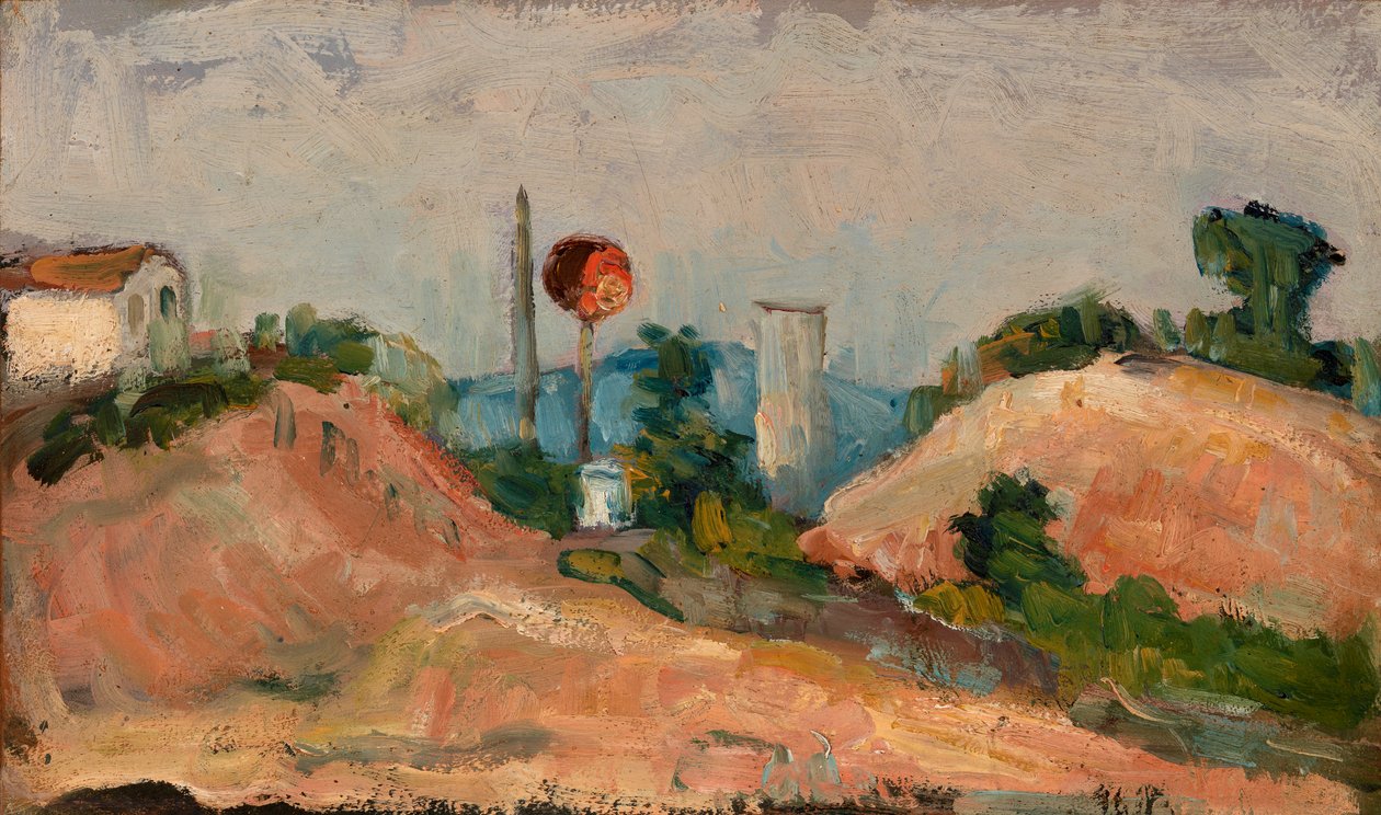 Railroad Cut by Paul Cézanne